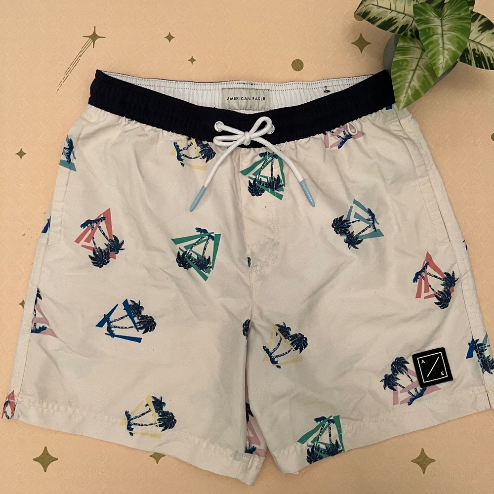 American Eagle 5" Swim Trunks - Small
